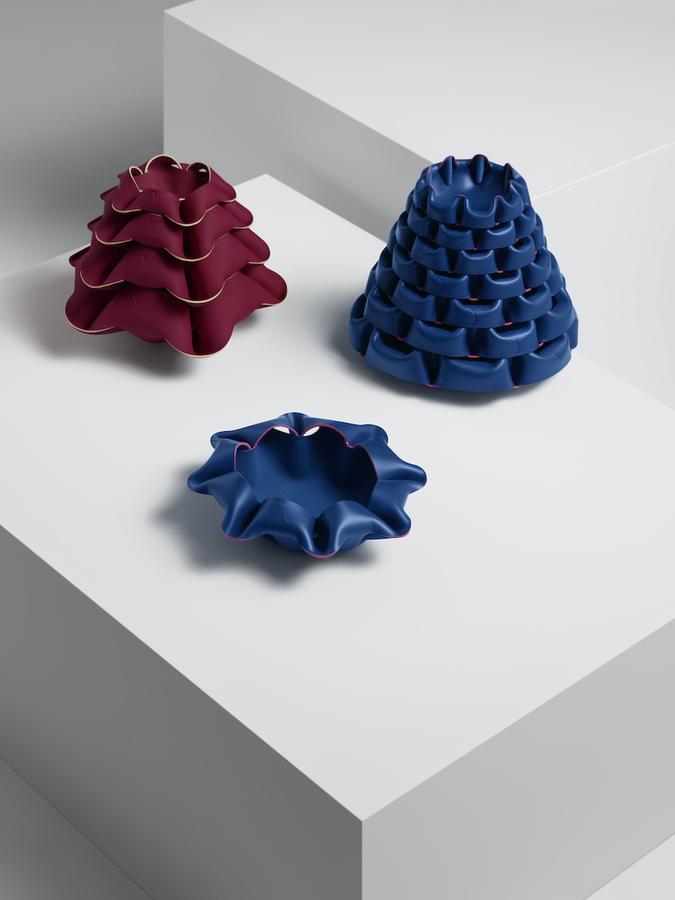 Louis Vuitton Blue Objet Nomades Origami Flower by Atelier Oi