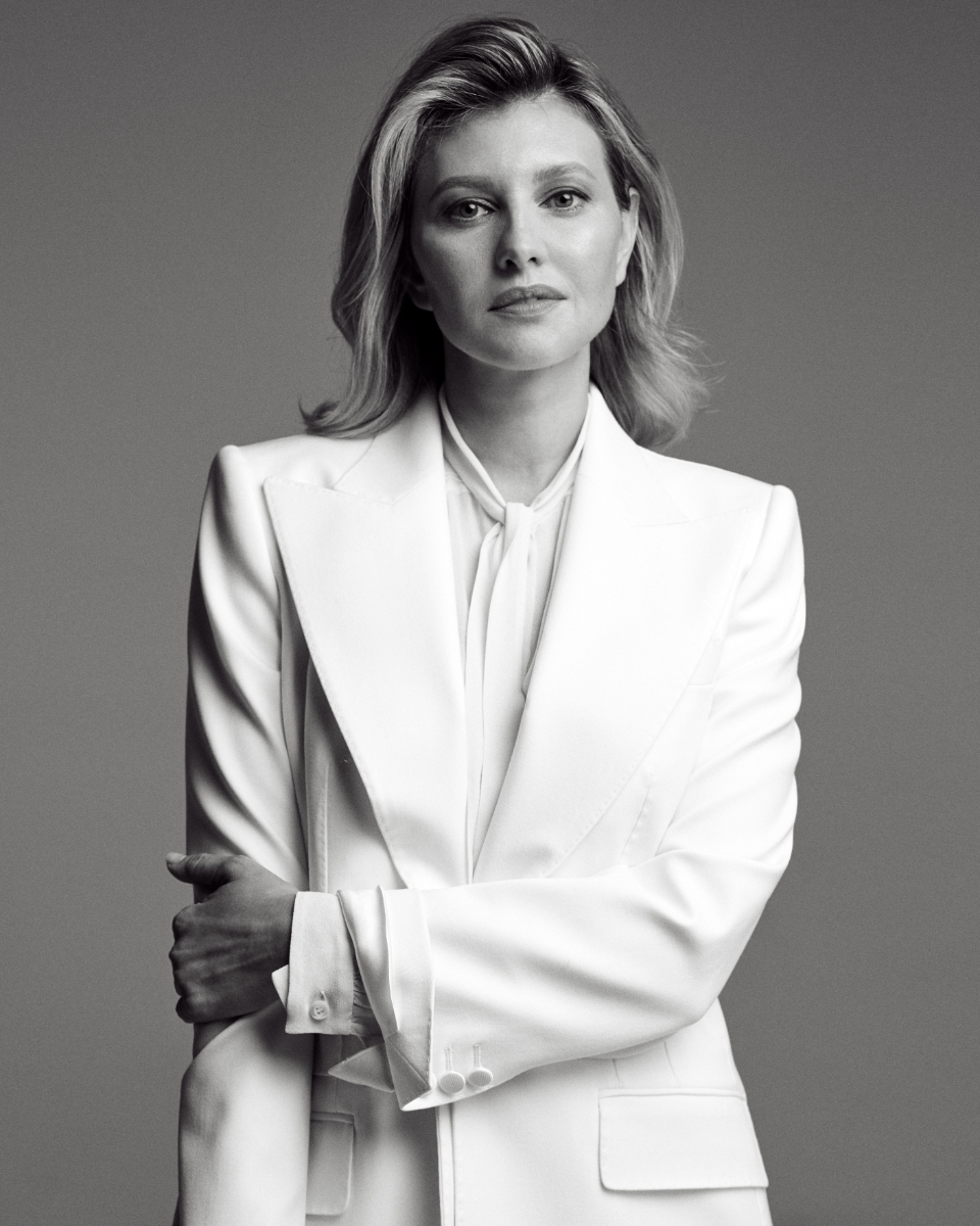 Olena Zelenska em 2021. Fotografia: Stephan Lisowski para a Vogue Ucrânia