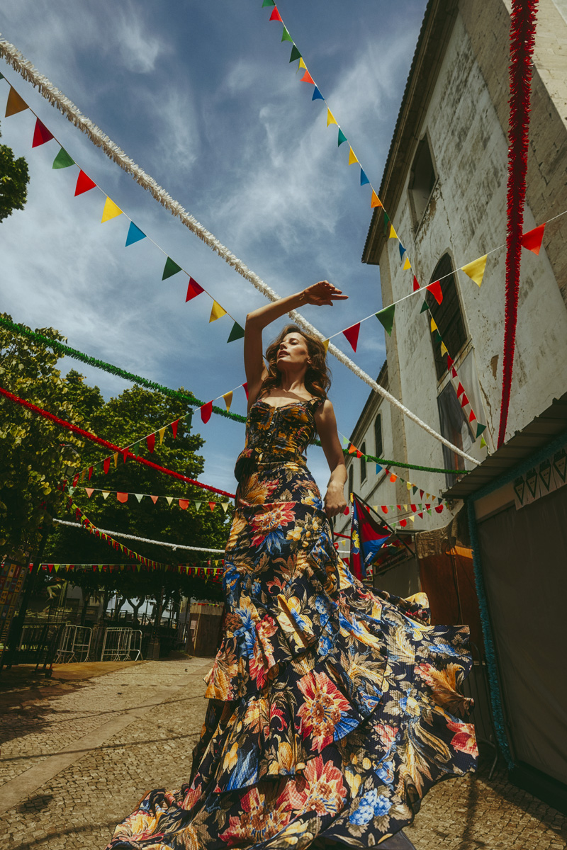 Vestido e corset, ETRO.