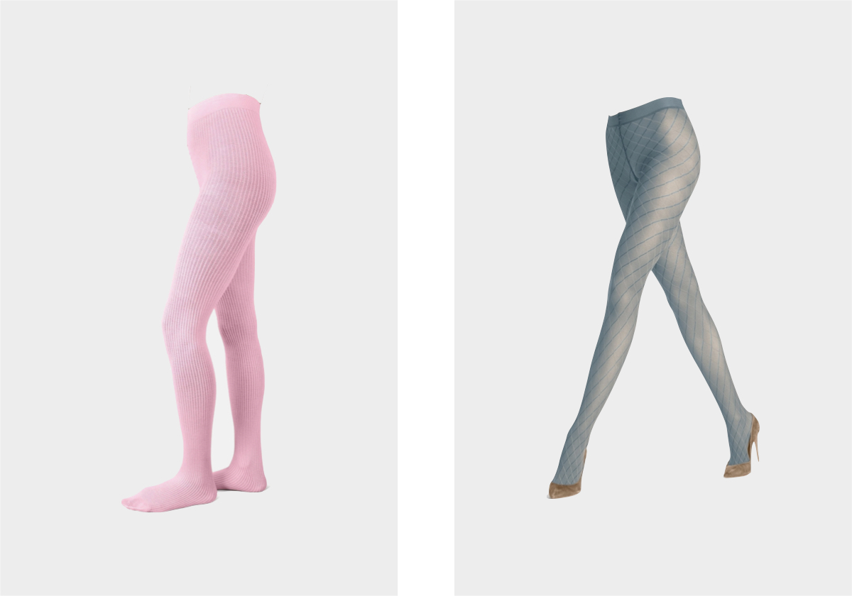 Zoe Ribbed, € 37, Swedish Stockings; Intrigue 30 DEN, €26, Falke.