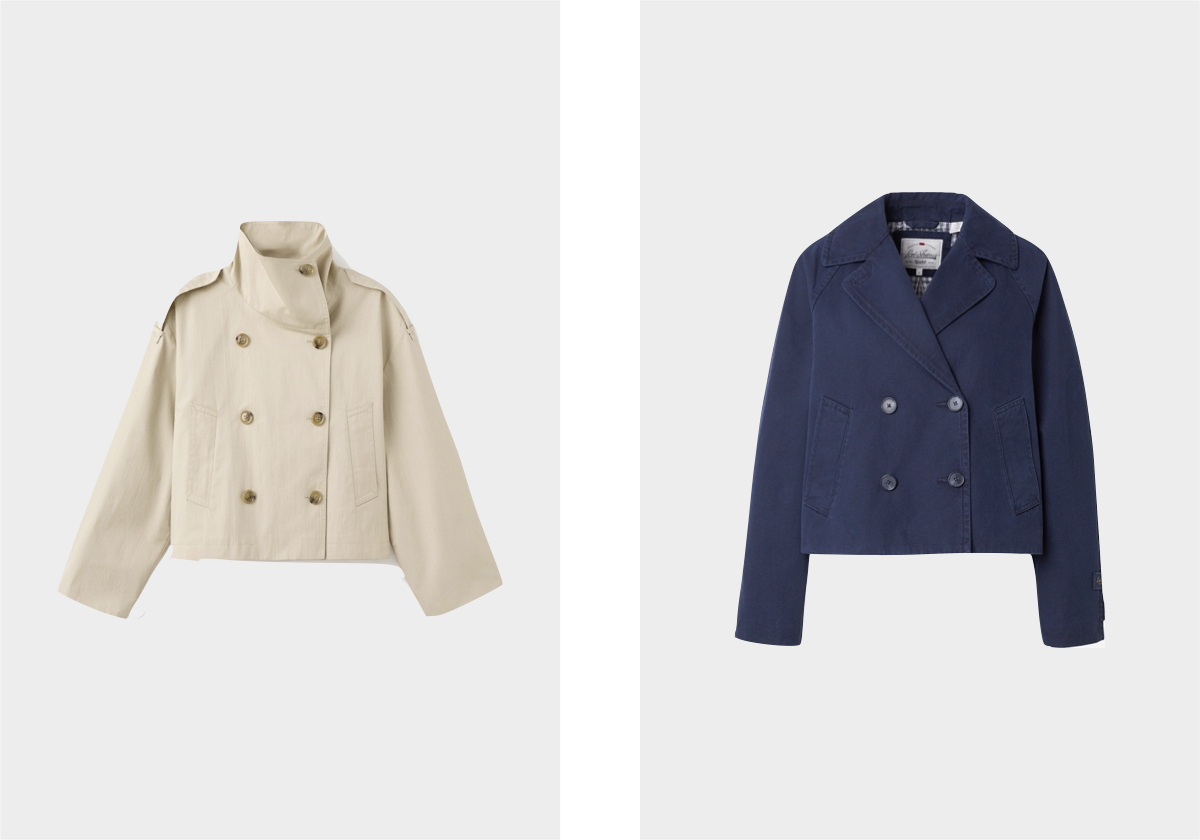 Em algodão, € 49,99, Mango; Bree em denim, € 170, Levi's.