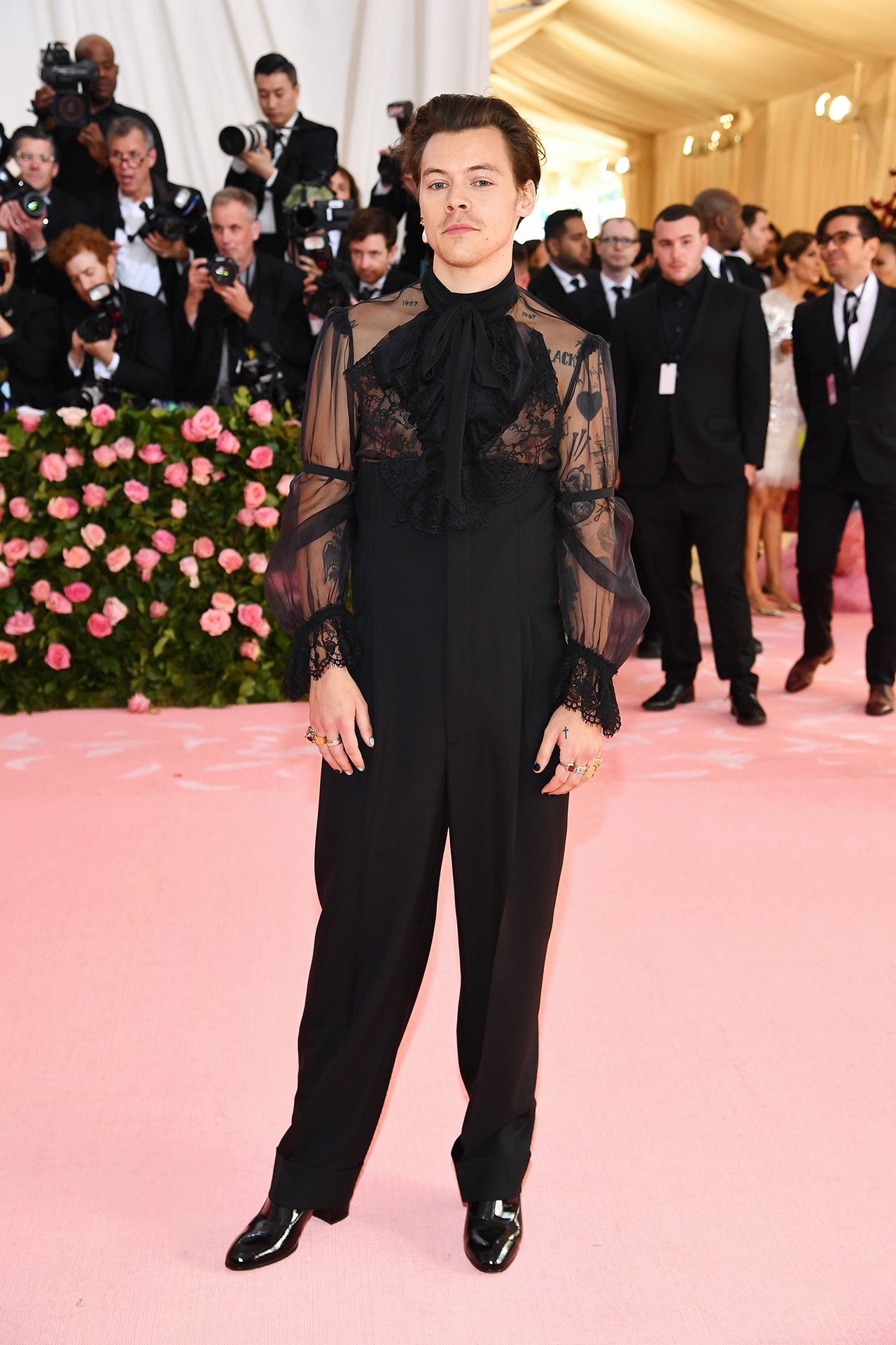 Harry Styles em Gucci ©Getty Images