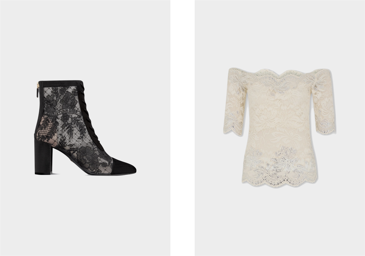 Bota Naughtily-D, € 1.490, Dior; top em poliamida, € 990, Rabanne.