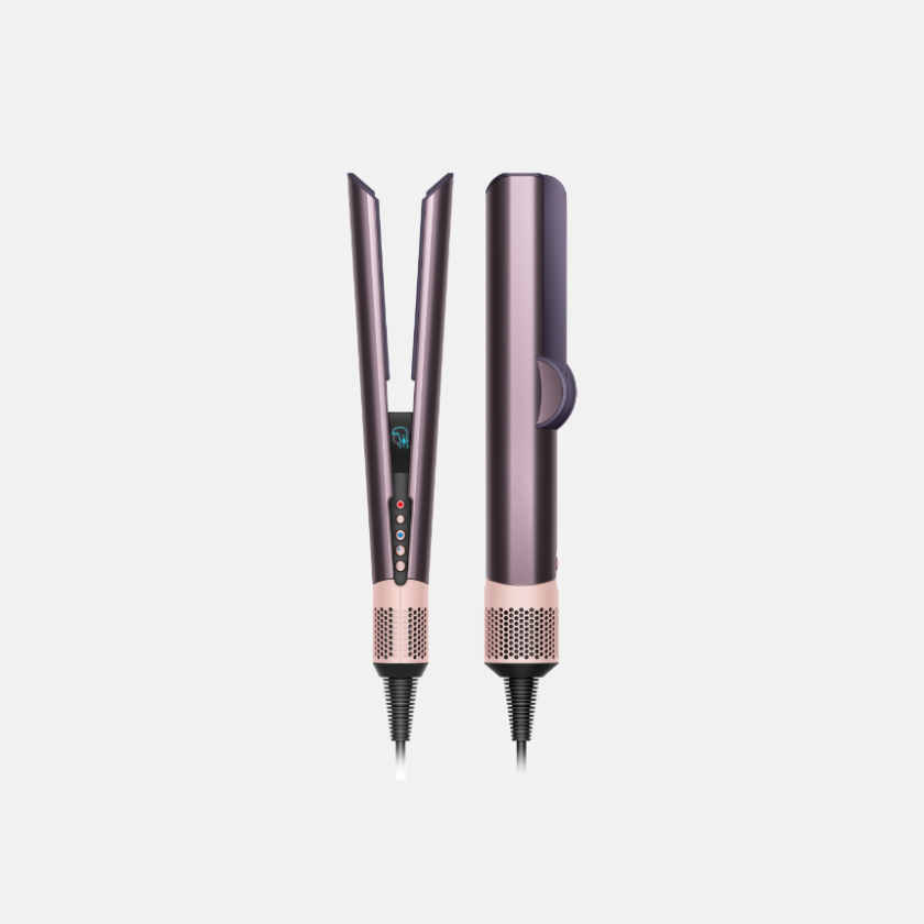 Alisador secador de cabelo Airstrait, no tom Jasper Plum, € 499, Dyson.
