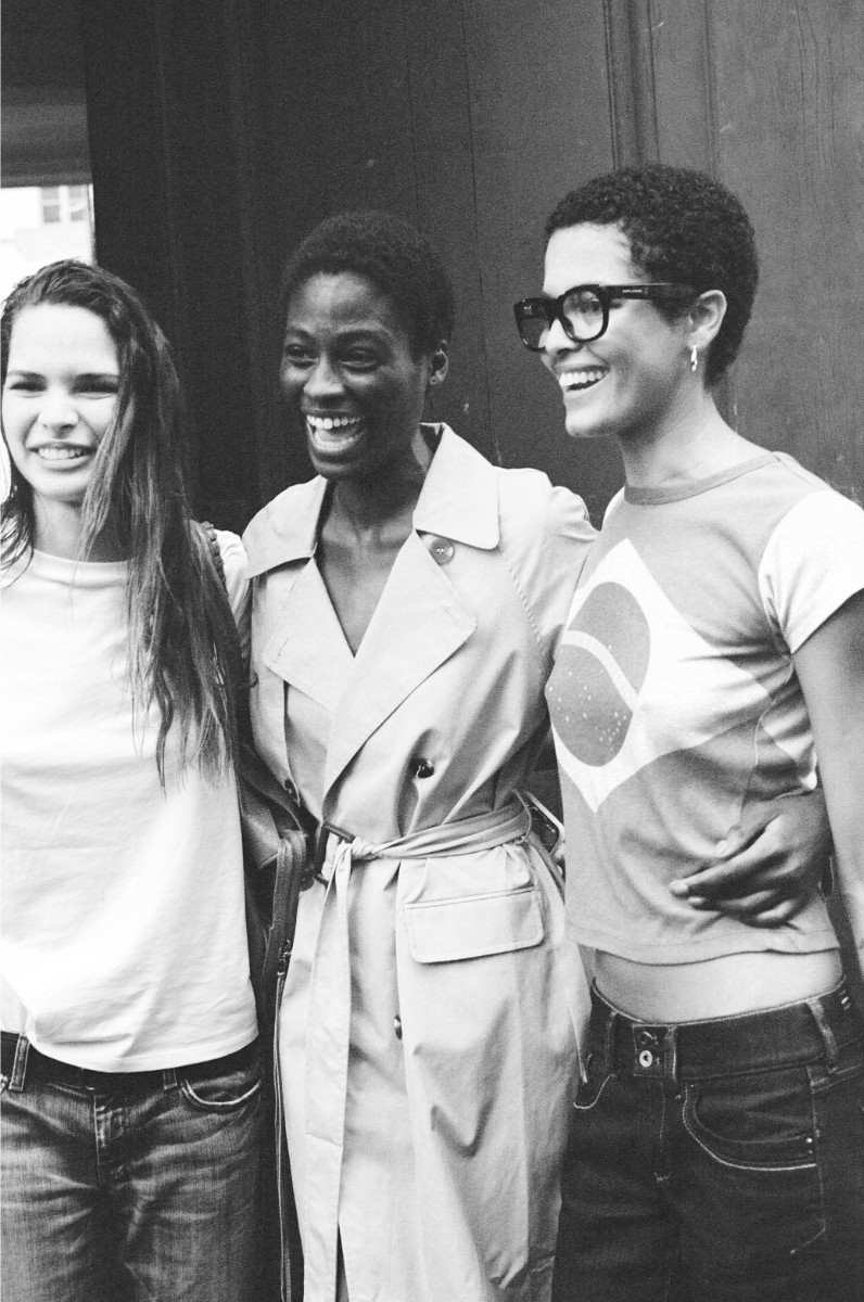 Michelle Gutknecht; Raquel Quitirna e Laiza De Moura; Angel Galego