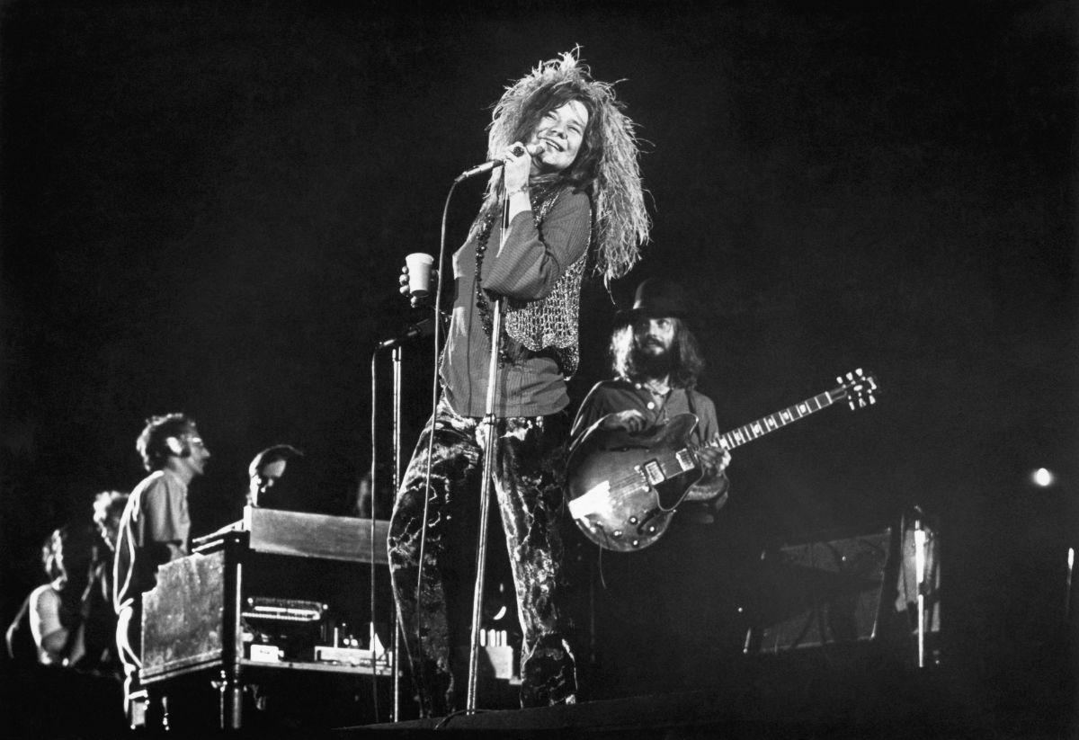 Janis Joplin em concerto, 06 de agosto de 1970 © Getty Images