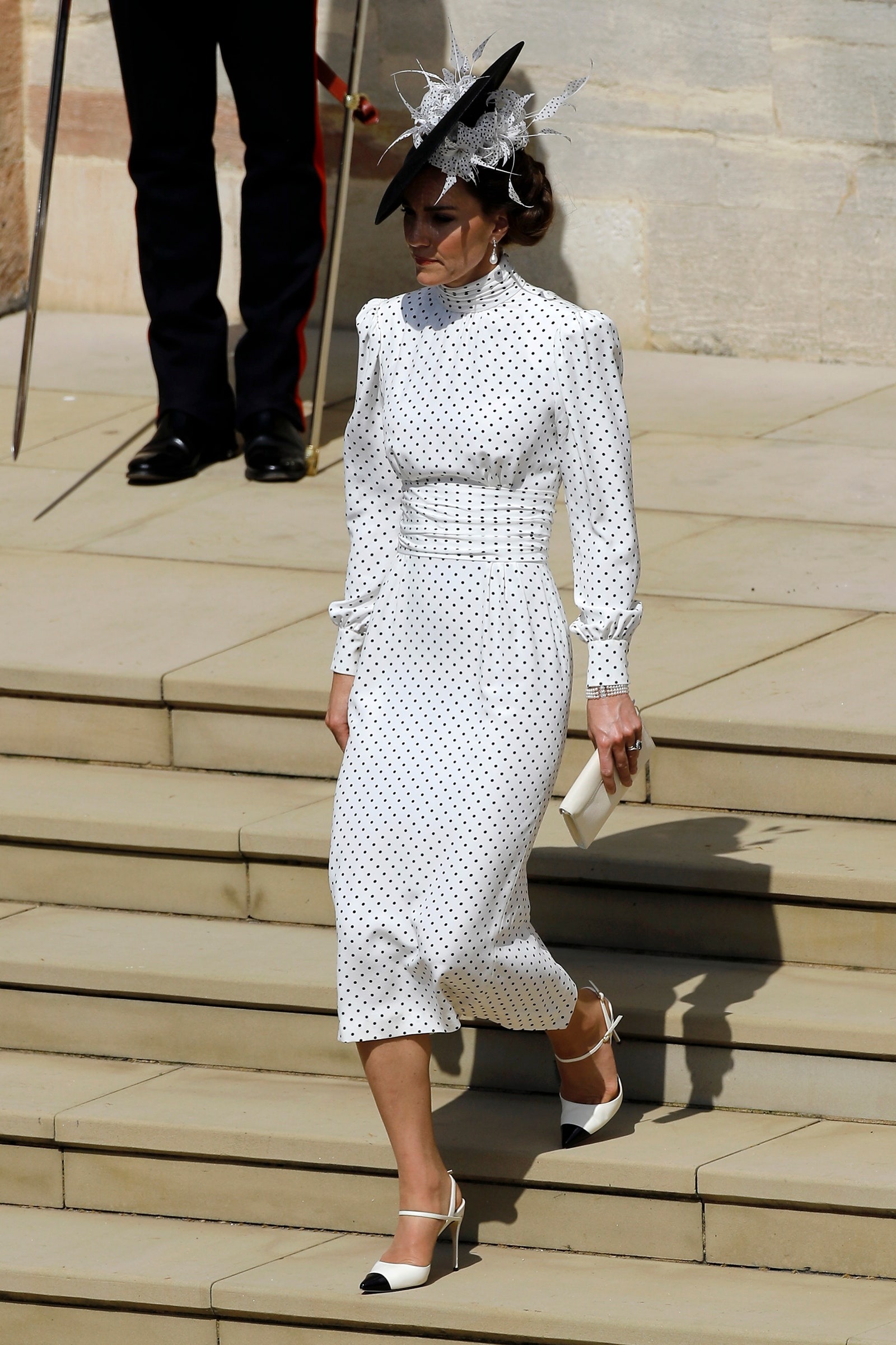 Kate Middleton na celebração da Ordem da Jarreteira, em 2023.