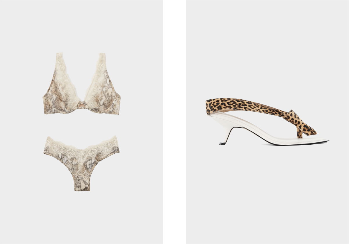 Soutien Balconette e cuecas brasileiras, € 35,90 e € 15,90, Intimissimi.