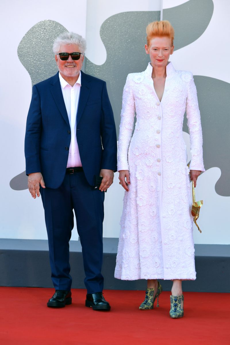 Pedro Almodóvar e Tilda Swinton.
