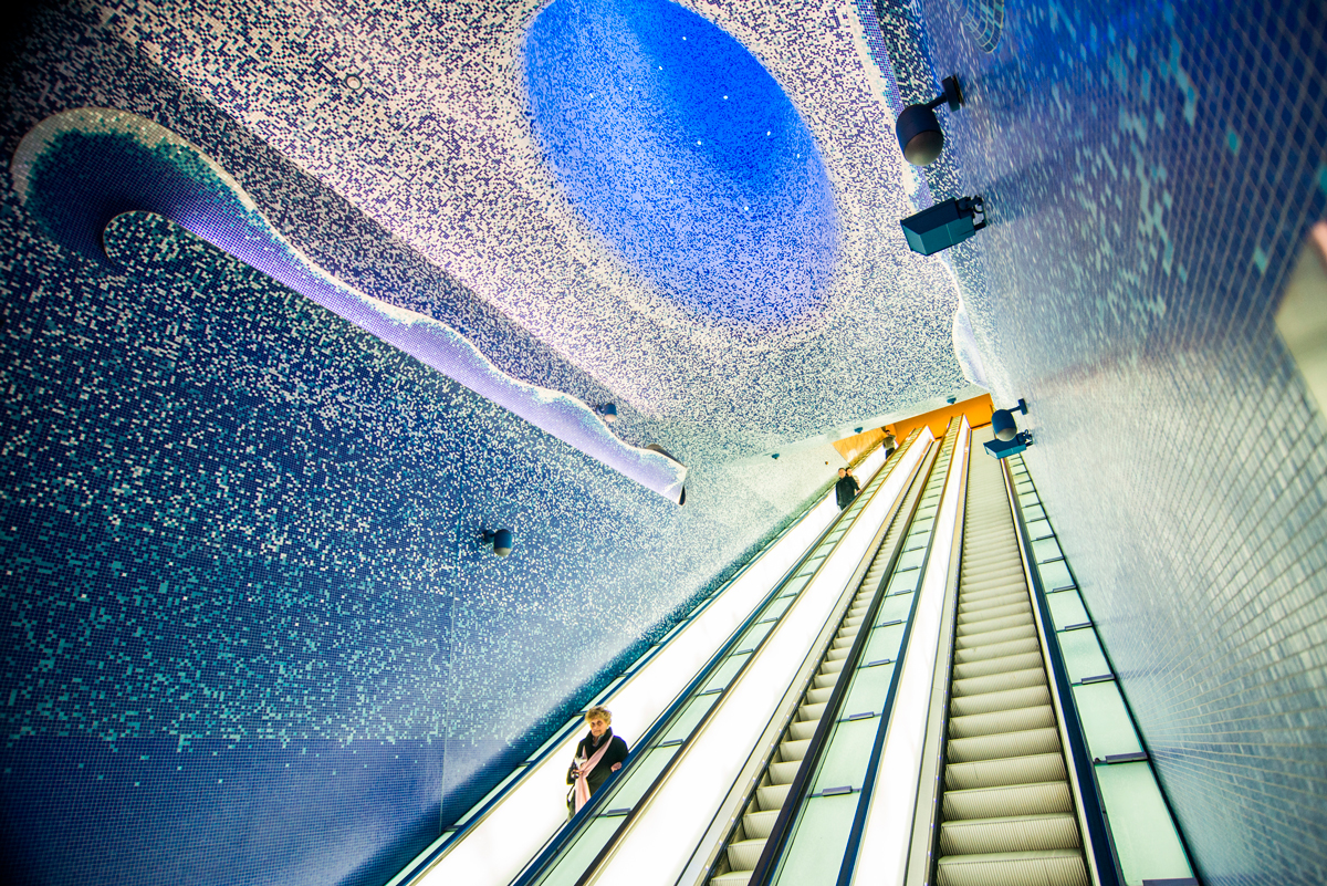 Estação de metro de Toledo, em Nápoles, Itália, D.R.