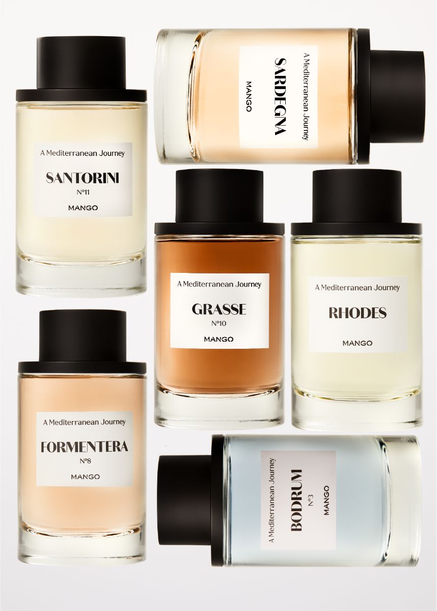 As seis fragrâncias Mango para homem.