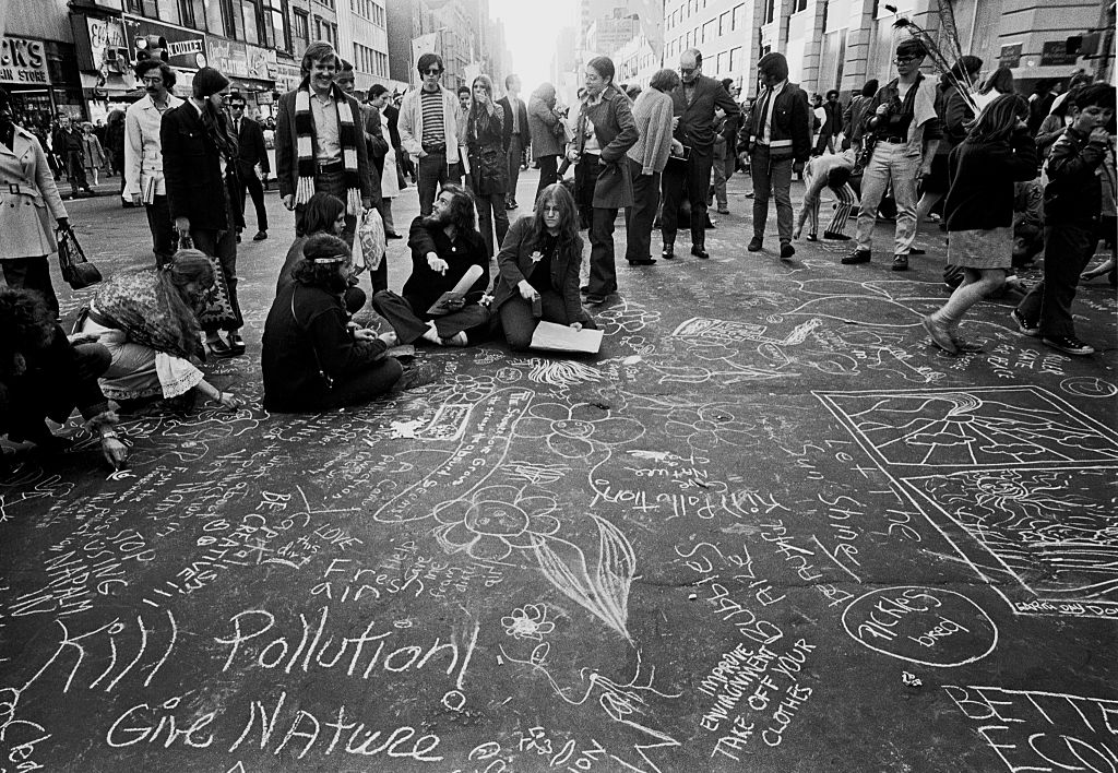 Earth Day on April 20, 1970 in New York, New York ©Getty Images