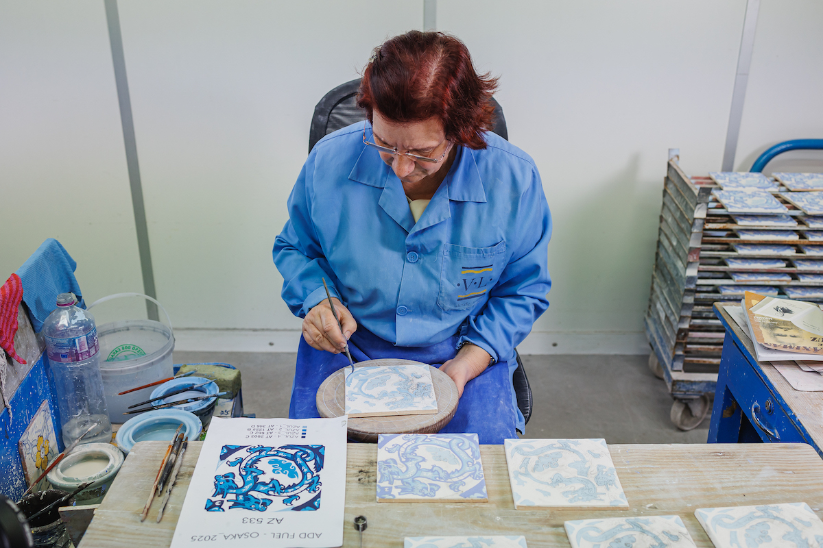 Os azulejos d'A Janela foram pintados à mão na Viúva Lamego.