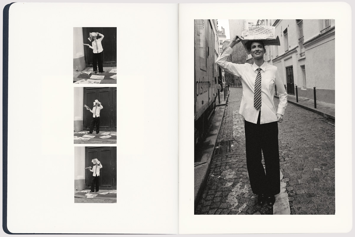 Camisa, COMMES DES GARÇONS. Calças, YVES SAINT LAURENT. Gravata vintage, da produção. Sapatos, SEBAGO.