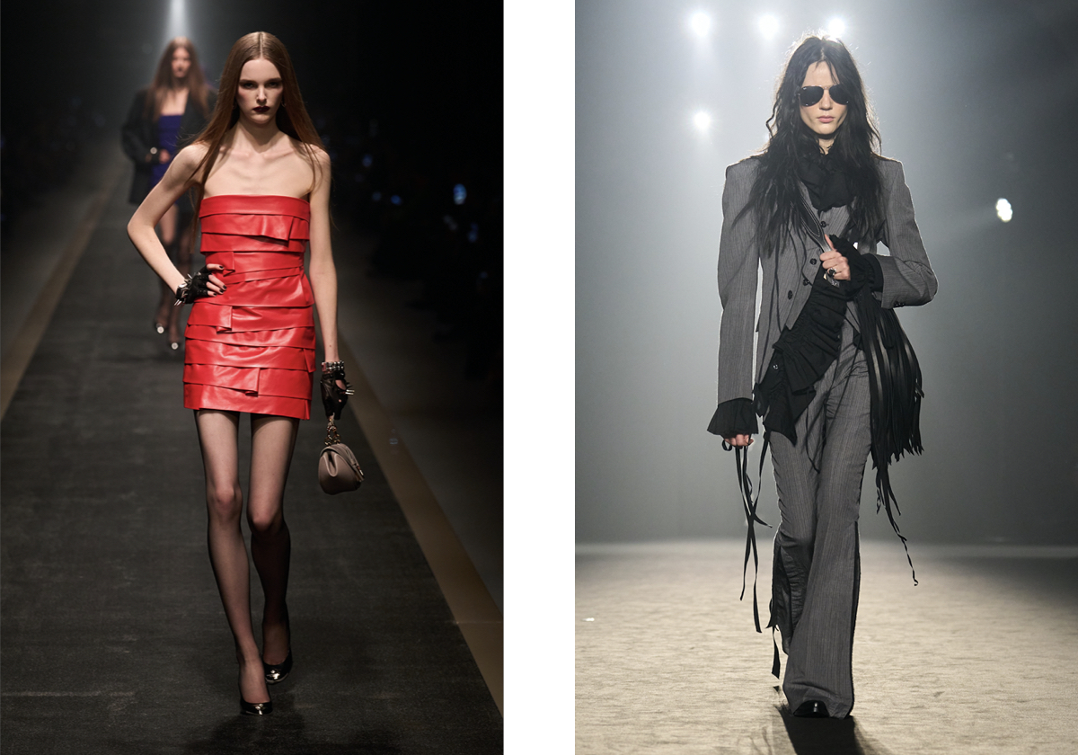 Versace; Ann Demeulemeester