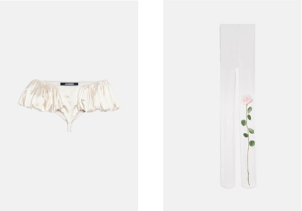 Cuecas e collants da coleção Le Chouchou, € 460 e € 95, Jacquemus.