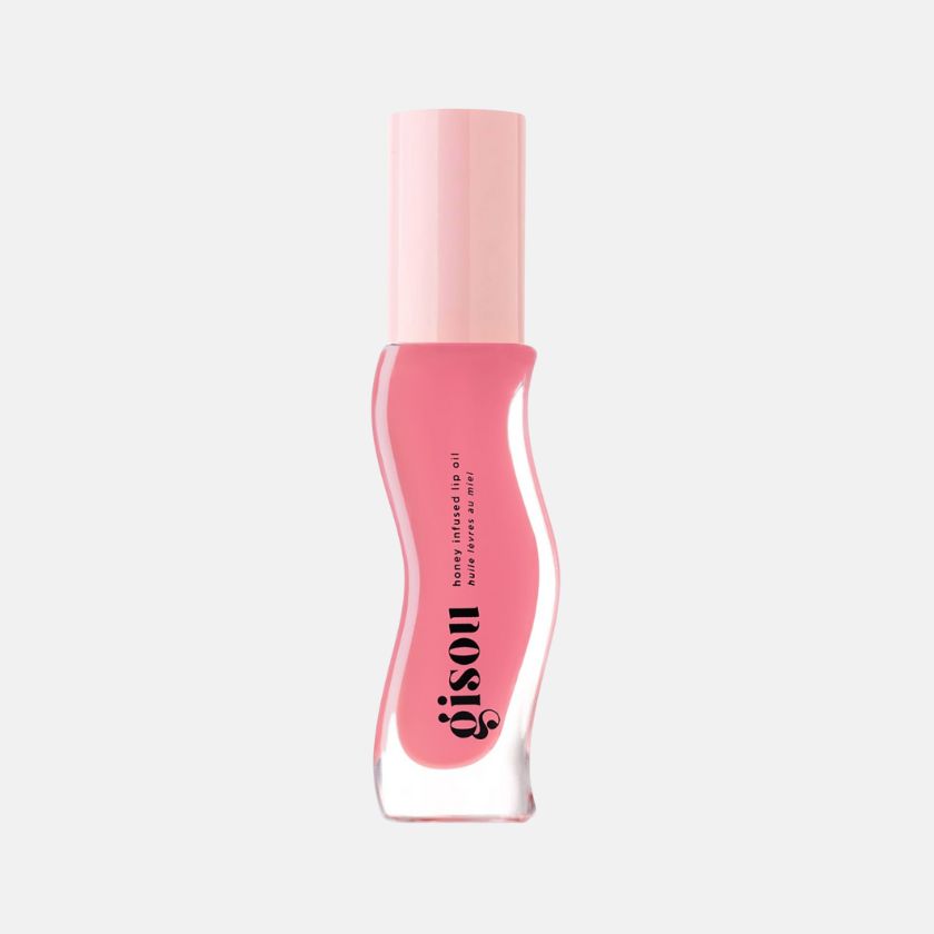 Óleo de lábios com mel, no tom Raspberry Swirl, €28, Gisou, na Sephora.