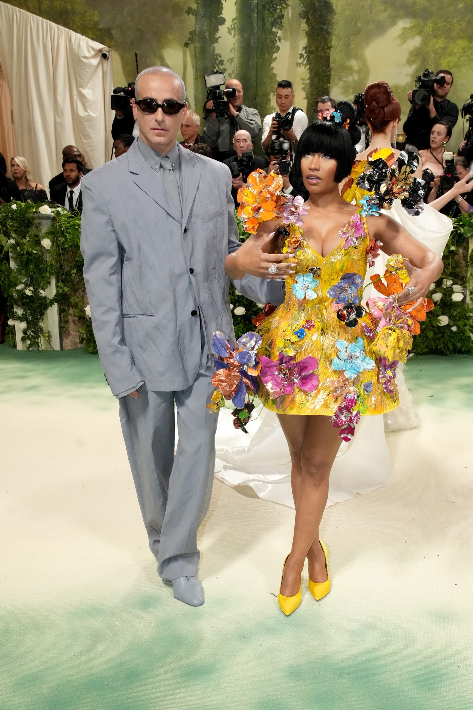 Francesco Risso vestiu Nicki Minaj em Marni para Met Gala de 2024, com o tema Sleeping Beauties: Reawakening Fashion.