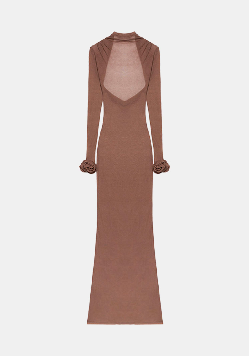 Vestido em lã, € 1.390, Blumarine.