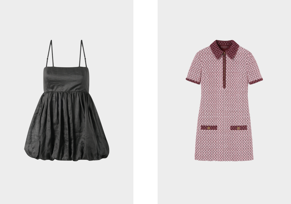 Em algodão, € 59,99, Mango; Diamong em algodão, € 2.400, Gucci.