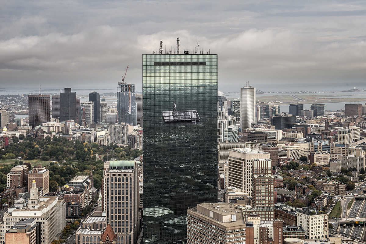 Migrants. John Hancock Tower, Boston, Estados Unidos, 21 de outubro de 2015.