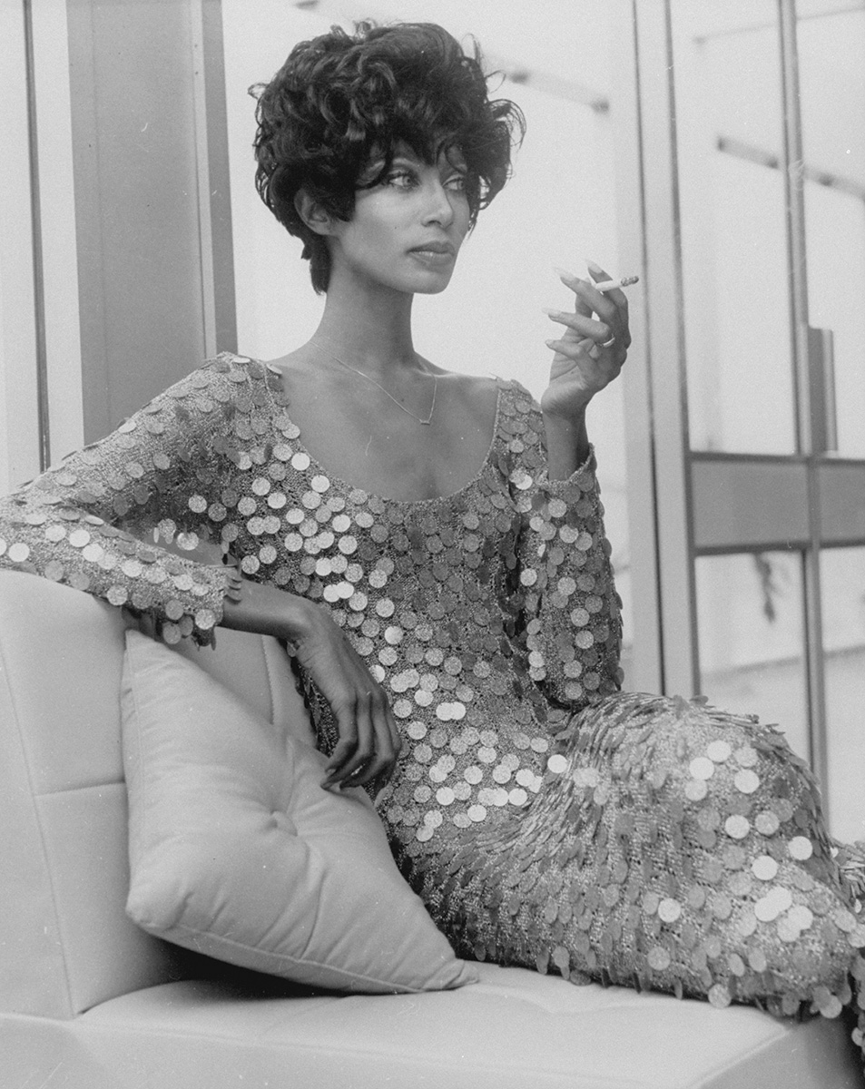 Fotografia da modelo Donyale Luna, 1967.