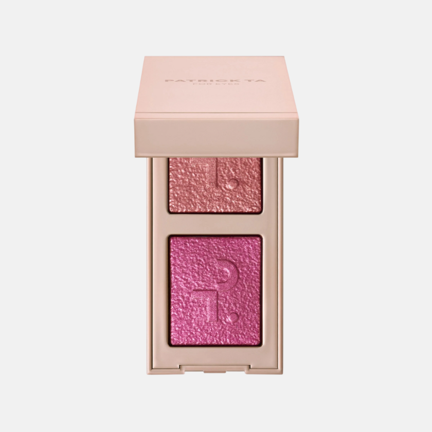 Paleta com duas sombras Major Dimension, no tom I’m With Her, € 42,45, Patrick Ta, na Cult Beauty.