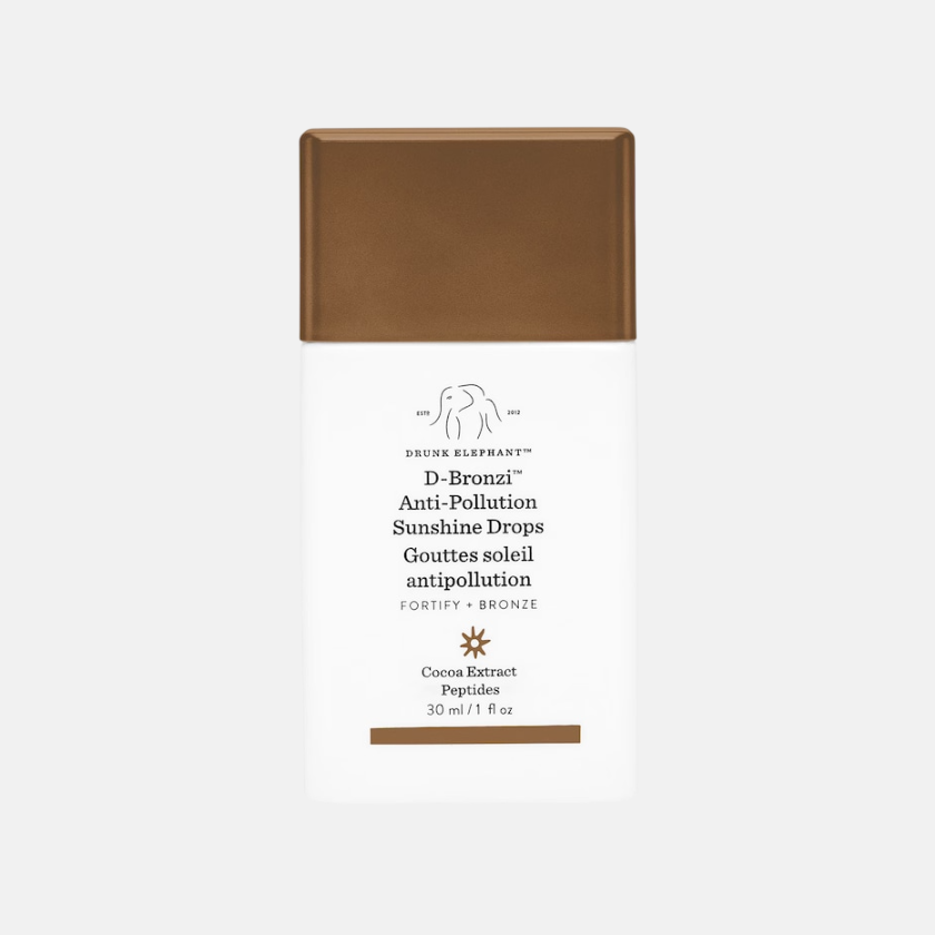 Gotas bronzeadoras D-Bronzi Anti-Pollution Sunshine Drops, 41€, Drunk Elephant, na Sephora.