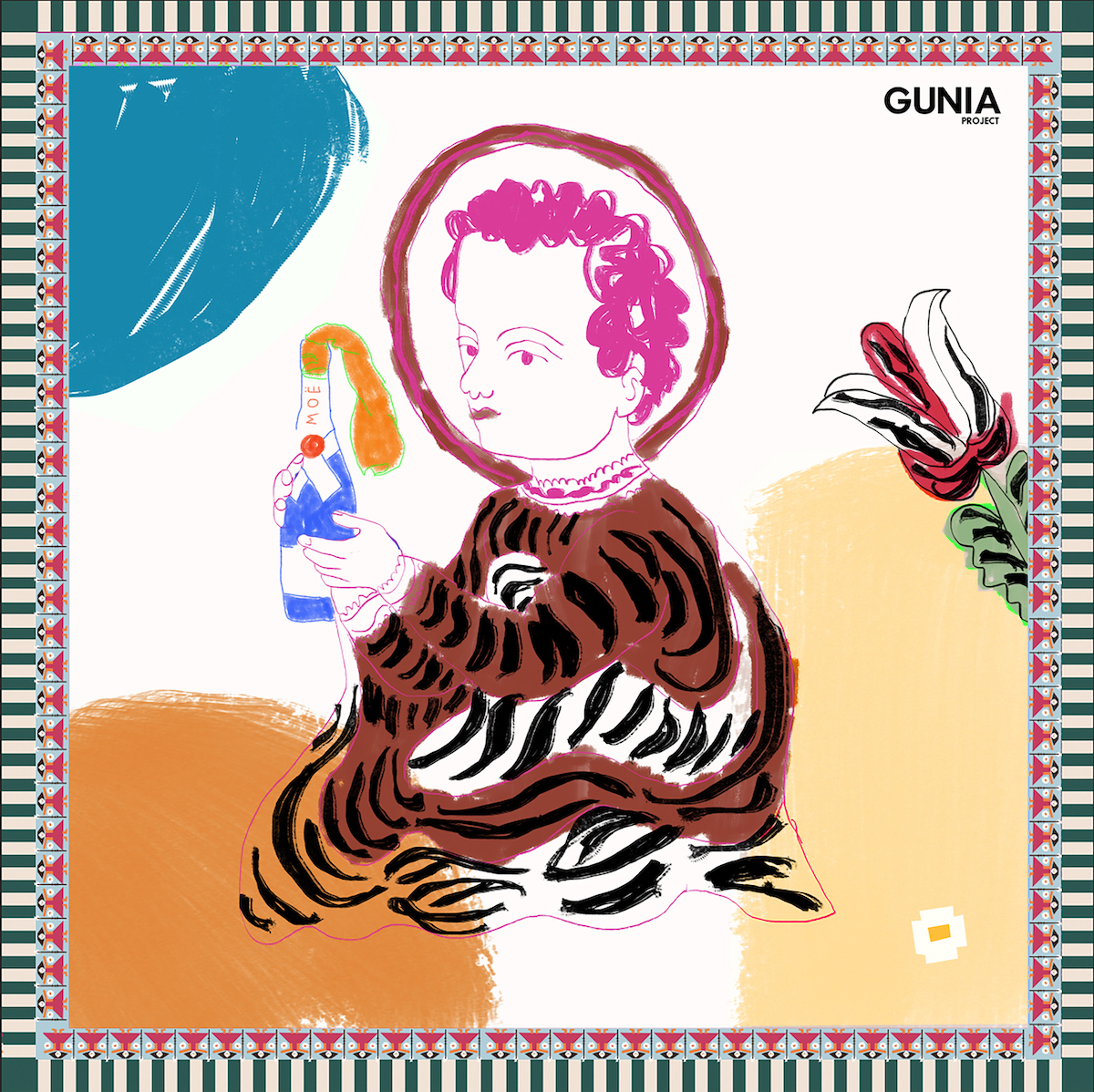 'Baby Jesus holding the Molotov cocktail', de Gunia Project.