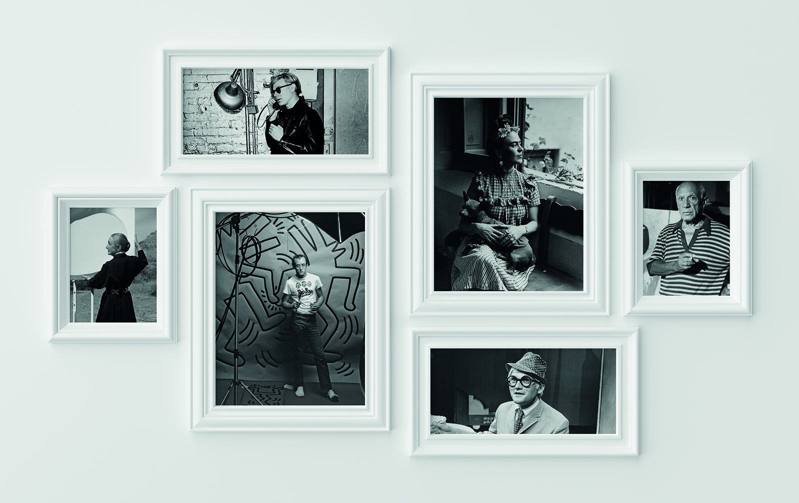Georgia O'Keeffe, Andy Warhol, Keith Haring, Frida Kahlo, David Hockney and Pablo Picasso ©Getty Images; iStock
