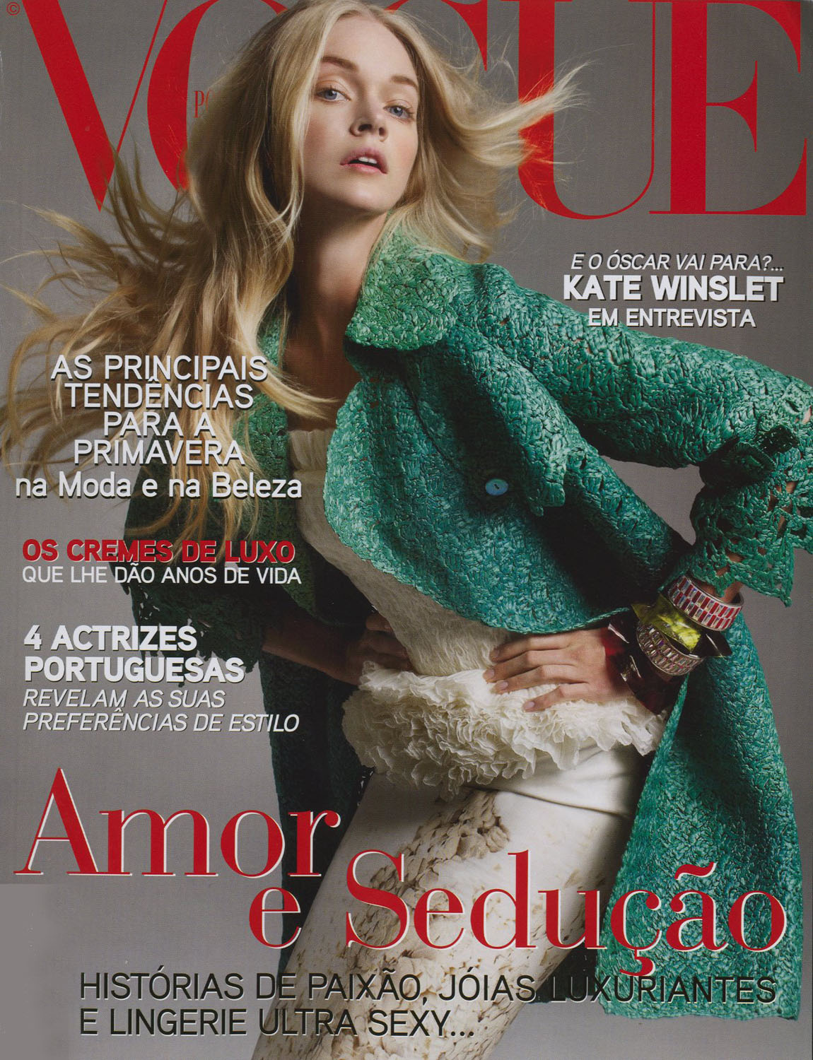 Lindsay Ellingson em Filipe Faísca, Vogue Portugal Fevereiro 2009 © Marcin Tyszka