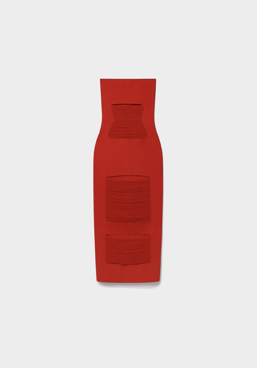 Vestido em viscose, € 1.790, Stella McCartney.