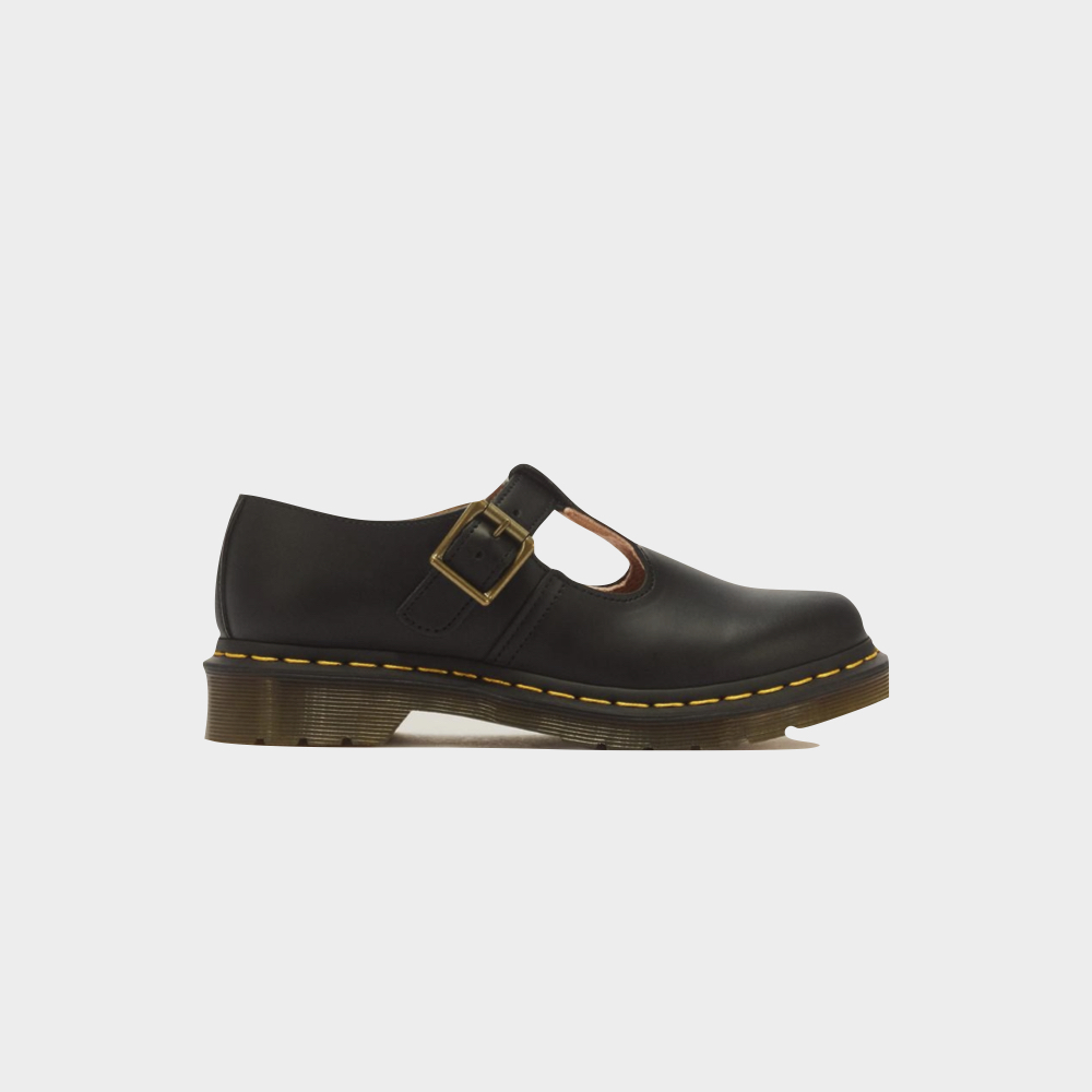 Sapatos Mary Jane em pele, € 185., Dr. Martens.