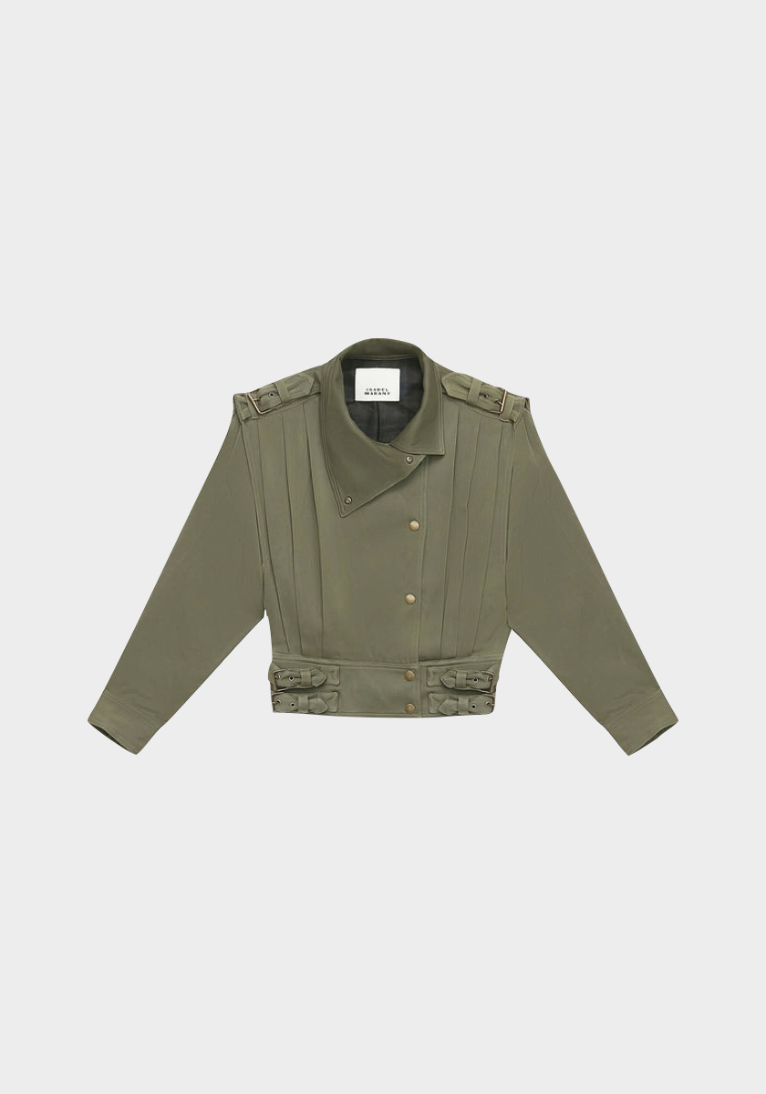 Casaco Cashlin em algodão, € 790, Isabel Marant.