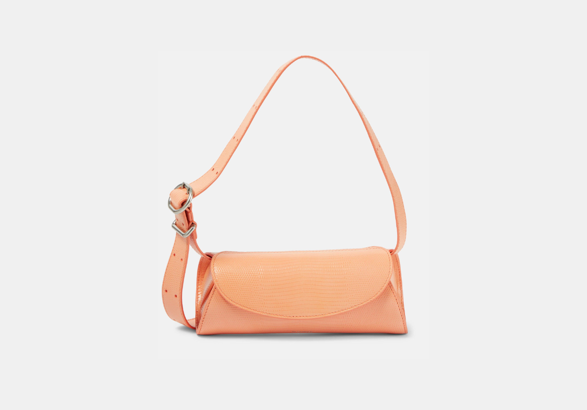 Carteira Cannolo Mini em pele, € 1.455, Jil Sander em Mytheresa.com.