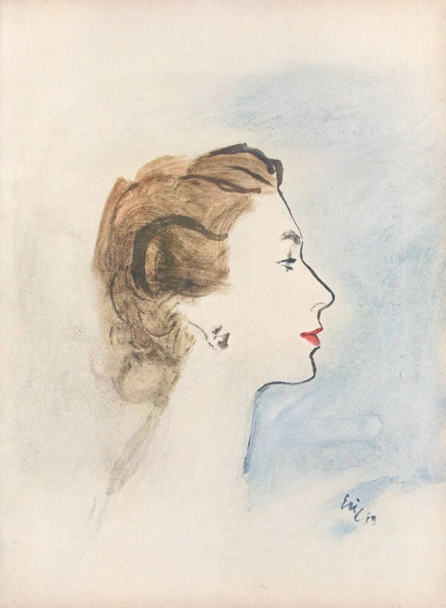Illustration by Carl Oscar August Erickson, Vogue, 1957.