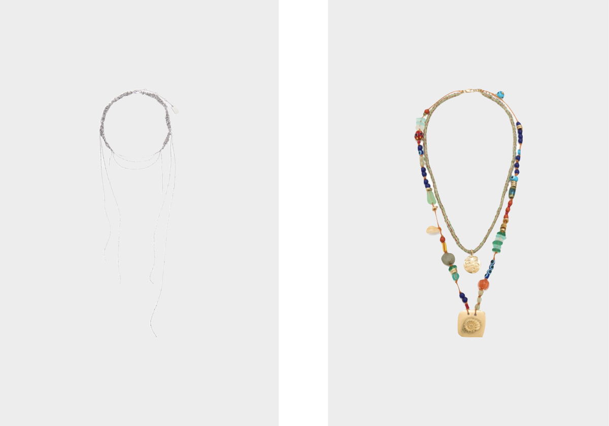 Tangle, € 340, Lemaire em mytheresa.com; com pedras, € 15,99, Parfois.