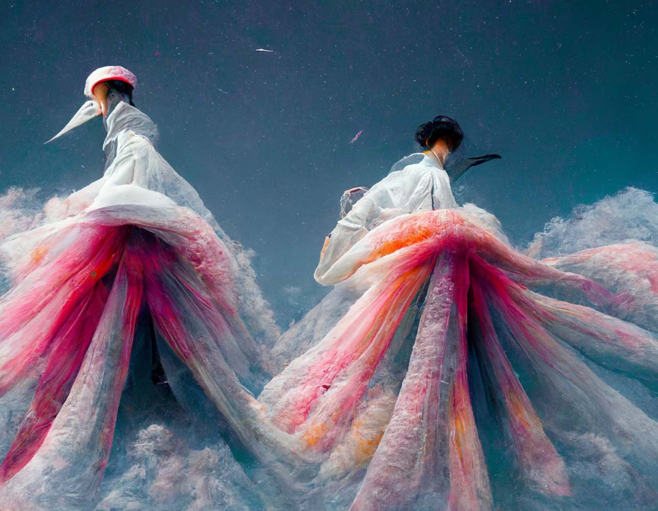 Vestidos, ambos VALENTINO.