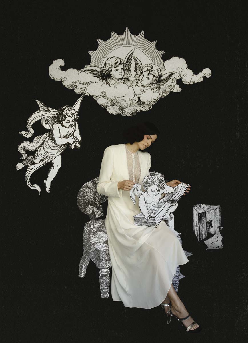 Vestido e sandálias, MAISON MARGIELA.