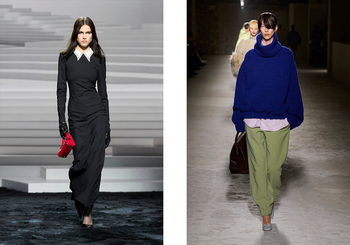 Versace; Dries Van Noten