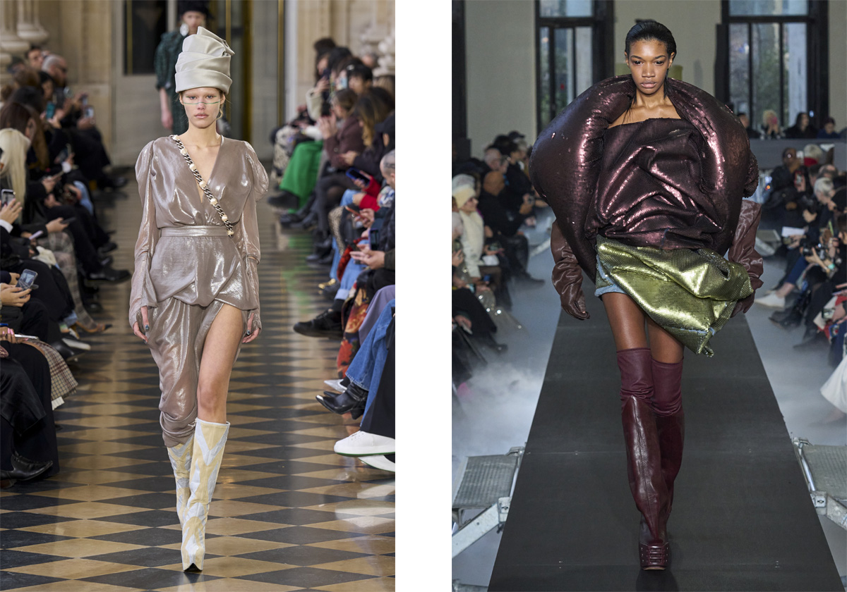 Andreas Kronthaler for Vivienne Westwood; Rick Owens