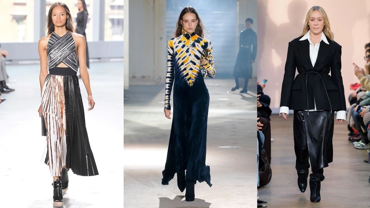 Da esquerda para a direita: Proenza Schouler SS14, AW18 e SS22.