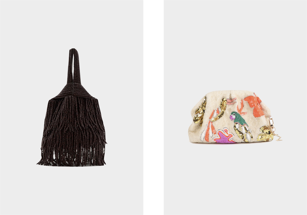 Em algodão, € 49,99, Mango; Parrot, € 149, Lola Casademunt.