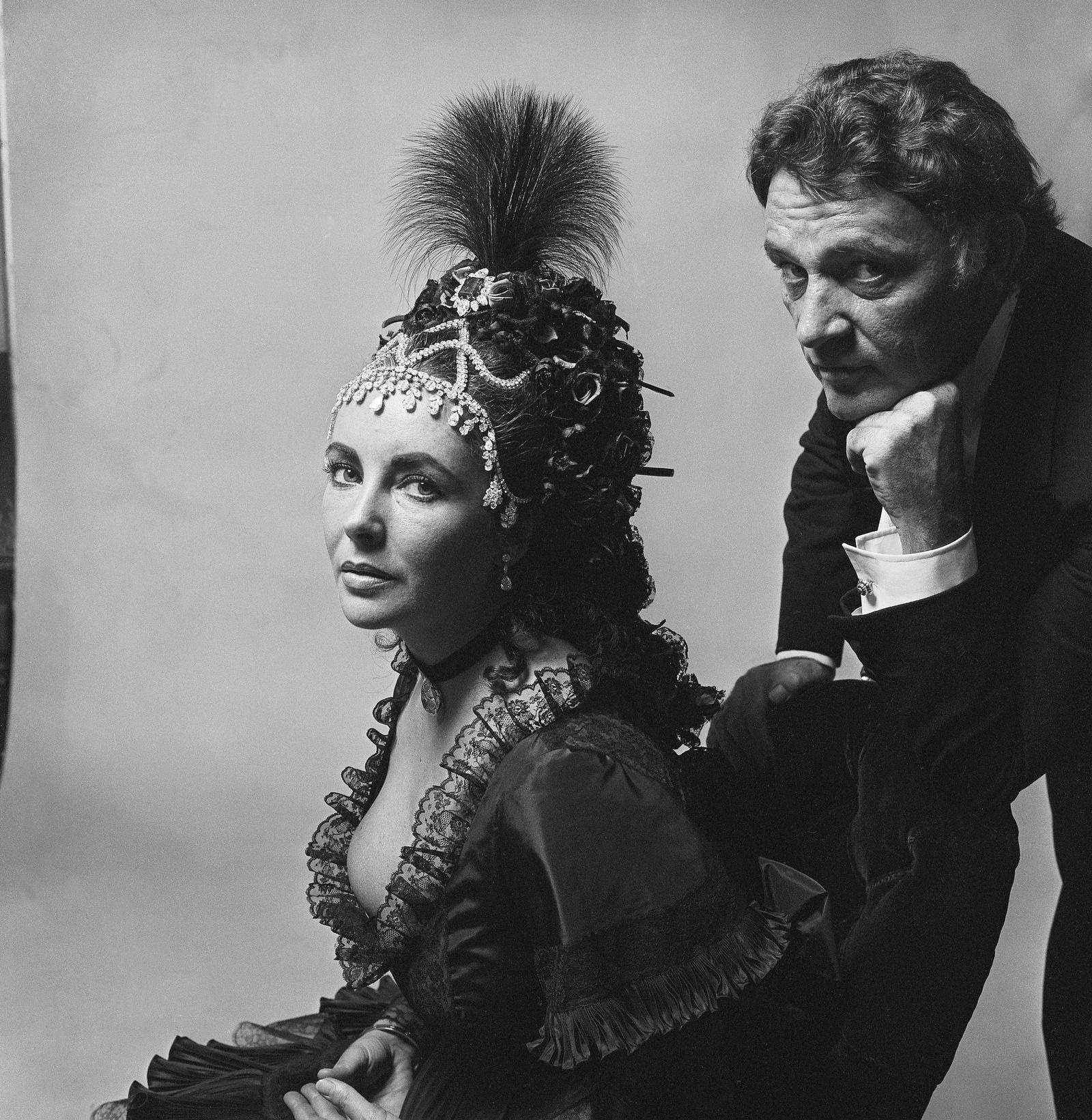 Richard Burton com Elizabeth Taylor