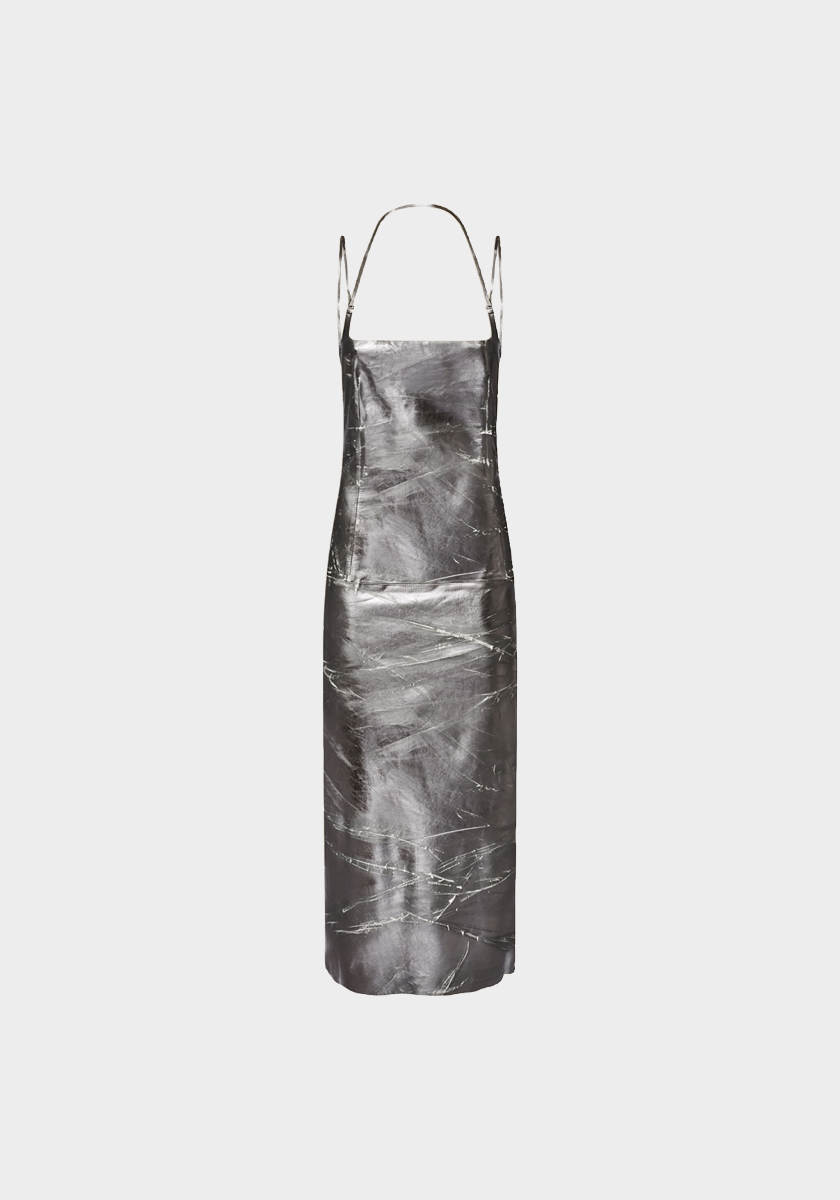 Vestido em pele, € 2.100, The Attico.