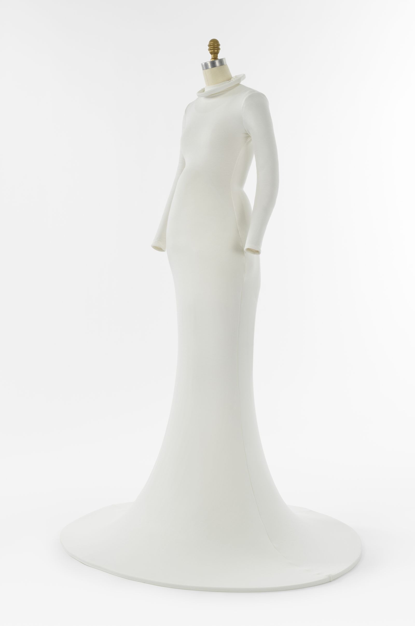 Vestido Pregnancy, Georgina Godley (britânica, nascida em 1955), outono/inverno 1986–87, edição 2025; Aquisição, Fundo Anthony Gould, 2025