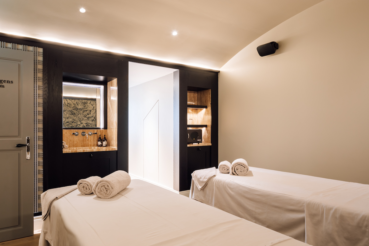 A sala de tratamentos, que permite marcações em casal, no Wellness Center.