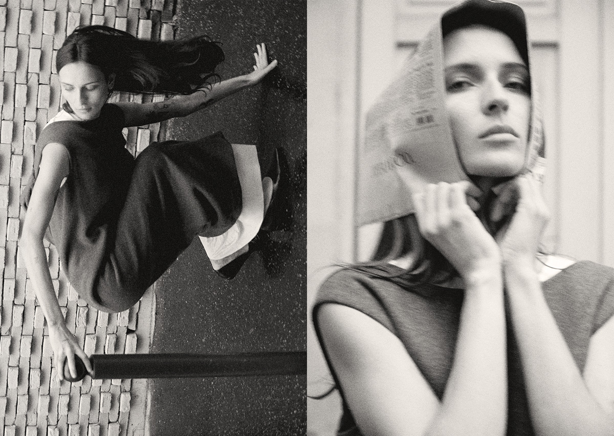 Vestido, ANTOINE LAFLEUR. Sapatos, PALOMA WOOL.